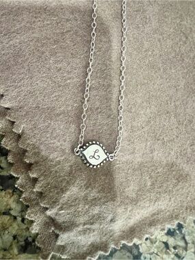 James Avery Sterling Silver Initial 'L' Pendant Necklace - Silver